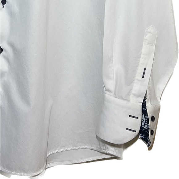 🎈AXXESS Men Dress Shirt Pure Cotton Button Front Long Sleeve 3XL - Picture 3 of 6